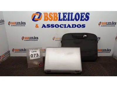 LOTE 073 - 01 NOTEBOOK MARCA HP COM BOLSA. (NO ESTADO) ATENÇÃO! FAZER A VISITAÇÃO ANTES DE ARREMATAR, NÃO SABEMOS SE FUNCIONA, LEILÃO NÃO TEM GARANTIA E NEM DEVOLUÇÃO, SUJEITO A POSSÍVEIS AVARIAS VISÍVEIS/OCULTAS E/OU AUSÊNCIA DE COMPONENTES.