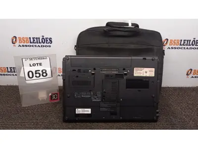 LOTE 058 - 01 NOTEBOOK MARCA HP COM BOLSA. (NO ESTADO) ATENÇÃO! FAZER A VISITAÇÃO ANTES DE ARREMATAR, NÃO SABEMOS SE FUNCIONA, LEILÃO NÃO TEM GARANTIA E NEM DEVOLUÇÃO, SUJEITO A POSSÍVEIS AVARIAS VISÍVEIS/OCULTAS E/OU AUSÊNCIA DE COMPONENTES.