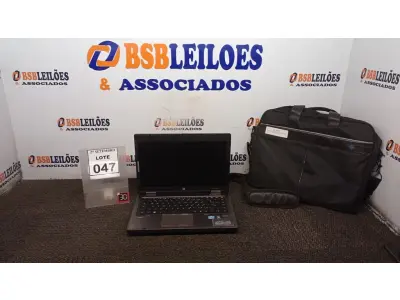 LOTE 047 - 01 NOTEBOOK MARCA HP COM BOLSA. (NO ESTADO) ATENÇÃO! FAZER A VISITAÇÃO ANTES DE ARREMATAR, NÃO SABEMOS SE FUNCIONA, LEILÃO NÃO TEM GARANTIA E NEM DEVOLUÇÃO, SUJEITO A POSSÍVEIS AVARIAS VISÍVEIS/OCULTAS E/OU AUSÊNCIA DE COMPONENTES.
