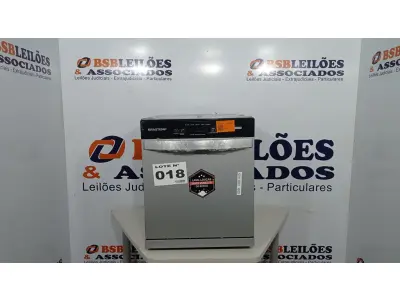 LOTE 018 - 01 LAVA LOUÇAS 8 SERVIÇOS BRASTEMP CINZA - BLF08BS • 220VOLTS (NO ESTADO, NÃO SABEMOS SE FUNCIONA. LEILÃO NÃO TEM GARANTIA E NEM DEVOLUÇÃO, SUJEITO A POSSÍVEIS AVARIAS VISÍVEIS/OCULTAS E/OU AUSÊNCIA DE COMPONENTES)