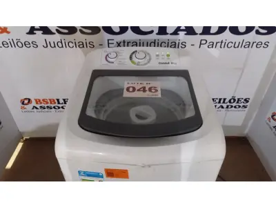 LOTE 046 - 01 LAVADORA DE ROUPAS CONSUL 9KG - 110VOLTS (NO ESTADO, NÃO SABEMOS SE FUNCIONA. LEILÃO NÃO TEM GARANTIA E NEM DEVOLUÇÃO, SUJEITO A POSSÍVEIS AVARIAS VISÍVEIS/OCULTAS E/OU AUSÊNCIA DE COMPONENTES)