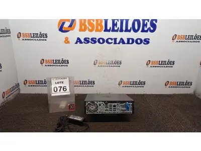 LOTE 076 - 01 MINI PC MARCA HP. (NO ESTADO) ATENÇÃO! FAZER A VISITAÇÃO ANTES DE ARREMATAR, NÃO SABEMOS SE FUNCIONA, LEILÃO NÃO TEM GARANTIA E NEM DEVOLUÇÃO, SUJEITO A POSSÍVEIS AVARIAS VISÍVEIS/OCULTAS E/OU AUSÊNCIA DE COMPONENTES.