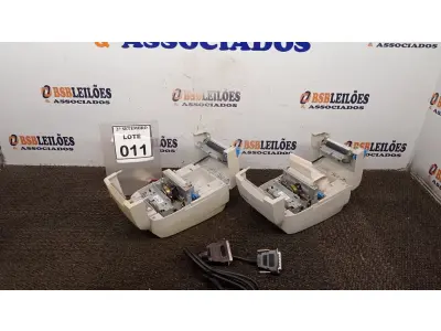 LOTE 011 - 02 IMPRESSORAS DE CUPOM. (NO ESTADO) ATENÇÃO! FAZER A VISITAÇÃO ANTES DE ARREMATAR, NÃO SABEMOS SE FUNCIONA, LEILÃO NÃO TEM GARANTIA E NEM DEVOLUÇÃO, SUJEITO A POSSÍVEIS AVARIAS VISÍVEIS/OCULTAS E/OU AUSÊNCIA DE COMPONENTES.