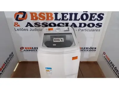 LOTE 061 - 01 MÁQUINA DE LAVAR ELECTROLUX 14KG LED14 BRANCA 110VOLTS (NO ESTADO, NÃO SABEMOS SE FUNCIONA. LEILÃO NÃO TEM GARANTIA E NEM DEVOLUÇÃO, SUJEITO A POSSÍVEIS AVARIAS VISÍVEIS/OCULTAS E/OU AUSÊNCIA DE COMPONENTES)