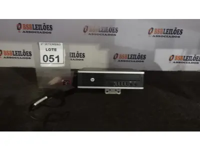 LOTE 051 - 01 MINI PC MARCA HP. (NO ESTADO) ATENÇÃO! FAZER A VISITAÇÃO ANTES DE ARREMATAR, NÃO SABEMOS SE FUNCIONA, LEILÃO NÃO TEM GARANTIA E NEM DEVOLUÇÃO, SUJEITO A POSSÍVEIS AVARIAS VISÍVEIS/OCULTAS E/OU AUSÊNCIA DE COMPONENTES.