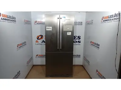 LOTE 001 - 01 GELADEIRA BRASTEMP FROST FREE PLATINUM MULTI PORTAS 540L BRO80 - 220VOLTS (NO ESTADO, NÃO SABEMOS SE FUNCIONA. LEILÃO NÃO TEM GARANTIA E NEM DEVOLUÇÃO, SUJEITO A POSSÍVEIS AVARIAS VISÍVEIS/OCULTAS E/OU AUSÊNCIA DE COMPONENTES)