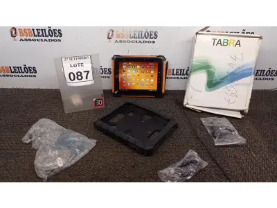 LOTE 087 - 01 TABLET QAV 801 8GB MARCA TABRA. (NO ESTADO) ATENÇÃO! FAZER A VISITAÇÃO ANTES DE ARREMATAR, NÃO SABEMOS SE FUNCIONA, LEILÃO NÃO TEM GARANTIA E NEM DEVOLUÇÃO, SUJEITO A POSSÍVEIS AVARIAS VISÍVEIS/OCULTAS E/OU AUSÊNCIA DE COMPONENTES.