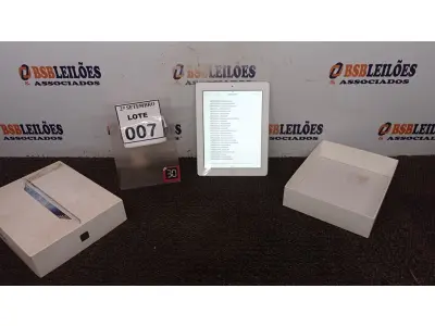 LOTE 007 - 01 IPAD 16G. (NO ESTADO) ATENÇÃO! FAZER A VISITAÇÃO ANTES DE ARREMATAR, NÃO SABEMOS SE FUNCIONA, LEILÃO NÃO TEM GARANTIA E NEM DEVOLUÇÃO, SUJEITO A POSSÍVEIS AVARIAS VISÍVEIS/OCULTAS E/OU AUSÊNCIA DE COMPONENTES.