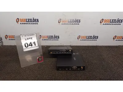 LOTE 041 - 02 MINIS PC MARCA LENOVO. (NO ESTADO) ATENÇÃO! FAZER A VISITAÇÃO ANTES DE ARREMATAR, NÃO SABEMOS SE FUNCIONA, LEILÃO NÃO TEM GARANTIA E NEM DEVOLUÇÃO, SUJEITO A POSSÍVEIS AVARIAS VISÍVEIS/OCULTAS E/OU AUSÊNCIA DE COMPONENTES.