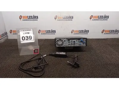 LOTE 039 - 01 MINI PC MARCA HP. (NO ESTADO) ATENÇÃO! FAZER A VISITAÇÃO ANTES DE ARREMATAR, NÃO SABEMOS SE FUNCIONA, LEILÃO NÃO TEM GARANTIA E NEM DEVOLUÇÃO, SUJEITO A POSSÍVEIS AVARIAS VISÍVEIS/OCULTAS E/OU AUSÊNCIA DE COMPONENTES.