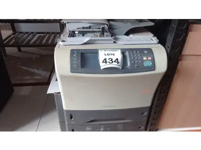 LOTE 434 - 01 IMPRESSORA MULTIFUNCIONAL MODELO LASERJET M4345 MARCA HP. (NO ESTADO) ATENÇÃO! FAZER A VISITAÇÃO ANTES DE ARREMATAR, NÃO SABEMOS SE FUNCIONA, LEILÃO NÃO TEM GARANTIA E NEM DEVOLUÇÃO, SUJEITO A POSSÍVEIS AVARIAS VISÍVEIS/OCULTAS E/OU AUSÊNCIA DE COMPONENTES.