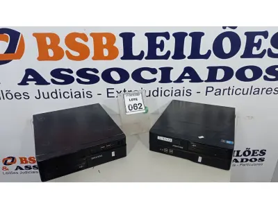 LOTE 062 - 02 MICRO COMPUTADORES MARCA POSITIVO. (NO ESTADO) ATENÇÃO! FAZER A VISITAÇÃO ANTES DE ARREMATAR, NÃO SABEMOS SE FUNCIONA, LEILÃO NÃO TEM GARANTIA E NEM DEVOLUÇÃO, SUJEITO A POSSÍVEIS AVARIAS VISÍVEIS/OCULTAS E/OU AUSÊNCIA DE COMPONENTES.