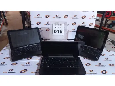 LOTE 018 - 03 NETBOOKS SEM BATERIA MARCA HP. (NO ESTADO) ATENÇÃO! FAZER A VISITAÇÃO ANTES DE ARREMATAR, NÃO SABEMOS SE FUNCIONA, LEILÃO NÃO TEM GARANTIA E NEM DEVOLUÇÃO, SUJEITO A POSSÍVEIS AVARIAS VISÍVEIS/OCULTAS E/OU AUSÊNCIA DE COMPONENTES.