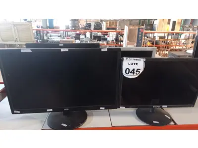 LOTE 045 - 06 MONITORES DE MARCAS E MODELOS DIVERSOS. (NO ESTADO) ATENÇÃO! FAZER A VISITAÇÃO ANTES DE ARREMATAR, NÃO SABEMOS SE FUNCIONA, LEILÃO NÃO TEM GARANTIA E NEM DEVOLUÇÃO, SUJEITO A POSSÍVEIS AVARIAS VISÍVEIS/OCULTAS E/OU AUSÊNCIA DE COMPONENTES.