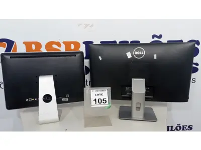 LOTE 105 - 02 ALL IN ONE MARCAS DELL E DUEX. (NO ESTADO) ATENÇÃO! FAZER A VISITAÇÃO ANTES DE ARREMATAR, NÃO SABEMOS SE FUNCIONA, LEILÃO NÃO TEM GARANTIA E NEM DEVOLUÇÃO, SUJEITO A POSSÍVEIS AVARIAS VISÍVEIS/OCULTAS E/OU AUSÊNCIA DE COMPONENTES.