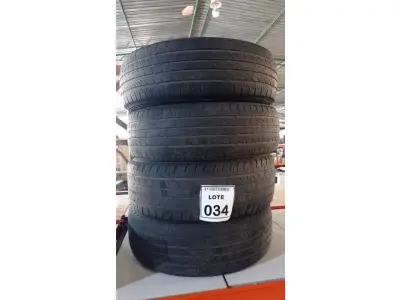 LOTE 034 - 04 PNEUS 175/65 R14. (NO ESTADO) ATENÇÃO! FAZER A VISITAÇÃO ANTES DE ARREMATAR, NÃO SABEMOS SE FUNCIONA, LEILÃO NÃO TEM GARANTIA E NEM DEVOLUÇÃO, SUJEITO A POSSÍVEIS AVARIAS VISÍVEIS/OCULTAS E/OU AUSÊNCIA DE COMPONENTES.