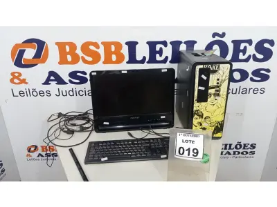 LOTE 019 - 01 CPU MARCA POSITIVO, 01 MONITOR MARCA POSITIVO E 01 TECLADO MARCA POSITIVO. (NO ESTADO) ATENÇÃO! FAZER A VISITAÇÃO ANTES DE ARREMATAR, NÃO SABEMOS SE FUNCIONA, LEILÃO NÃO TEM GARANTIA E NEM DEVOLUÇÃO, SUJEITO A POSSÍVEIS AVARIAS VISÍVEIS/OCULTAS E/OU AUSÊNCIA DE COMPONENTES.