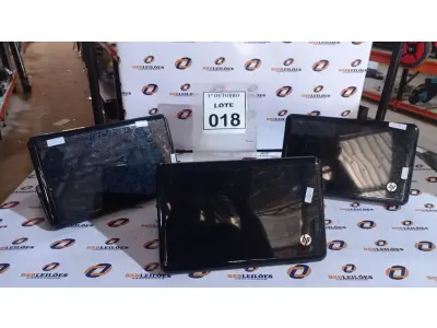 LOTE 018 - 03 NETBOOKS SEM BATERIA MARCA HP. (NO ESTADO) ATENÇÃO! FAZER A VISITAÇÃO ANTES DE ARREMATAR, NÃO SABEMOS SE FUNCIONA, LEILÃO NÃO TEM GARANTIA E NEM DEVOLUÇÃO, SUJEITO A POSSÍVEIS AVARIAS VISÍVEIS/OCULTAS E/OU AUSÊNCIA DE COMPONENTES.