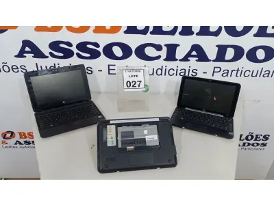 LOTE 027 - 03 NETBOOKS SEM BATERIA MARCA HP. (NO ESTADO) ATENÇÃO! FAZER A VISITAÇÃO ANTES DE ARREMATAR, NÃO SABEMOS SE FUNCIONA, LEILÃO NÃO TEM GARANTIA E NEM DEVOLUÇÃO, SUJEITO A POSSÍVEIS AVARIAS VISÍVEIS/OCULTAS E/OU AUSÊNCIA DE COMPONENTES.