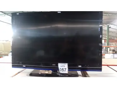 LOTE 057 - 01 TV LED LCD 42’’ MARCA AOC. (NO ESTADO) ATENÇÃO! FAZER A VISITAÇÃO ANTES DE ARREMATAR, NÃO SABEMOS SE FUNCIONA, LEILÃO NÃO TEM GARANTIA E NEM DEVOLUÇÃO, SUJEITO A POSSÍVEIS AVARIAS VISÍVEIS/OCULTAS E/OU AUSÊNCIA DE COMPONENTES.