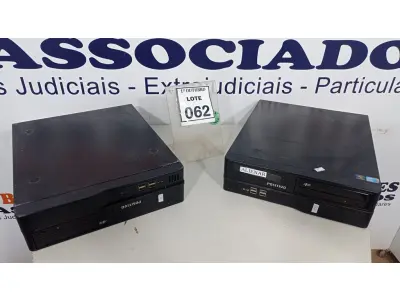LOTE 062 - 02 MICRO COMPUTADORES MARCA POSITIVO. (NO ESTADO) ATENÇÃO! FAZER A VISITAÇÃO ANTES DE ARREMATAR, NÃO SABEMOS SE FUNCIONA, LEILÃO NÃO TEM GARANTIA E NEM DEVOLUÇÃO, SUJEITO A POSSÍVEIS AVARIAS VISÍVEIS/OCULTAS E/OU AUSÊNCIA DE COMPONENTES.