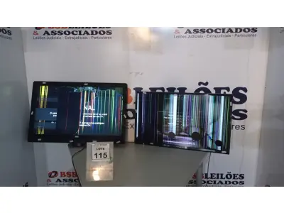 LOTE 115 - 02 TV’S LCD 32’’ MARCAS AOC E PANASONIC. (NO ESTADO) ATENÇÃO! FAZER A VISITAÇÃO ANTES DE ARREMATAR, NÃO SABEMOS SE FUNCIONA, LEILÃO NÃO TEM GARANTIA E NEM DEVOLUÇÃO, SUJEITO A POSSÍVEIS AVARIAS VISÍVEIS/OCULTAS E/OU AUSÊNCIA DE COMPONENTES.