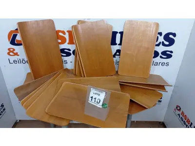 LOTE 110 - 20 PLACAS DE MADEIRA. (NO ESTADO) ATENÇÃO! FAZER A VISITAÇÃO ANTES DE ARREMATAR, NÃO SABEMOS SE FUNCIONA, LEILÃO NÃO TEM GARANTIA E NEM DEVOLUÇÃO, SUJEITO A POSSÍVEIS AVARIAS VISÍVEIS/OCULTAS E/OU AUSÊNCIA DE COMPONENTES.