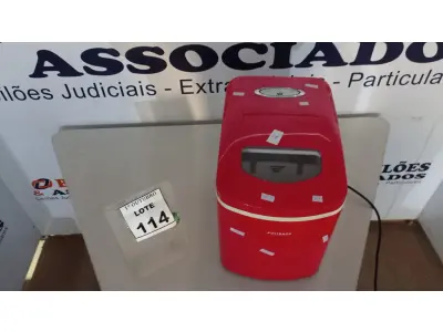 LOTE 114 - 01 MÁQUINA DE FAZER GELO PORTÁTIL MARCA POLISHOP. (NO ESTADO) ATENÇÃO! FAZER A VISITAÇÃO ANTES DE ARREMATAR, NÃO SABEMOS SE FUNCIONA, LEILÃO NÃO TEM GARANTIA E NEM DEVOLUÇÃO, SUJEITO A POSSÍVEIS AVARIAS VISÍVEIS/OCULTAS E/OU AUSÊNCIA DE COMPONENTES.
