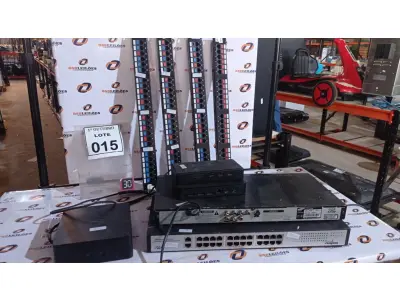 LOTE 015 - 01 SWITCH 24 PORTAS MARCA INTELBRAS, 01 APARELHO DVD MARCA SAMSUNG E 03 DOCK STATION MARCA DELL. (NO ESTADO) ATENÇÃO! FAZER A VISITAÇÃO ANTES DE ARREMATAR, NÃO SABEMOS SE FUNCIONA, LEILÃO NÃO TEM GARANTIA E NEM DEVOLUÇÃO, SUJEITO A POSSÍVEIS AVARIAS VISÍVEIS/OCULTAS E/OU AUSÊNCIA DE COMPONENTES.