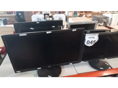LOTE 045 - 06 MONITORES DE MARCAS E MODELOS DIVERSOS. (NO ESTADO) ATENÇÃO! FAZER A VISITAÇÃO ANTES DE ARREMATAR, NÃO SABEMOS SE FUNCIONA, LEILÃO NÃO TEM GARANTIA E NEM DEVOLUÇÃO, SUJEITO A POSSÍVEIS AVARIAS VISÍVEIS/OCULTAS E/OU AUSÊNCIA DE COMPONENTES.