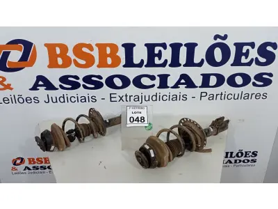 LOTE 048 - 02 AMORTECEDORES USADOS PARA CARRO RENAULT LOGAN. (NO ESTADO) ATENÇÃO! FAZER A VISITAÇÃO ANTES DE ARREMATAR, NÃO SABEMOS SE FUNCIONA, LEILÃO NÃO TEM GARANTIA E NEM DEVOLUÇÃO, SUJEITO A POSSÍVEIS AVARIAS VISÍVEIS/OCULTAS E/OU AUSÊNCIA DE COMPONENTES.