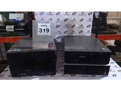 LOTE 319 - 05 CPU’S MARCAS E MODELOS DIVERSOS. (NO ESTADO) ATENÇÃO! FAZER A VISITAÇÃO ANTES DE ARREMATAR, NÃO SABEMOS SE FUNCIONA, LEILÃO NÃO TEM GARANTIA E NEM DEVOLUÇÃO, SUJEITO A POSSÍVEIS AVARIAS VISÍVEIS/OCULTAS E/OU AUSÊNCIA DE COMPONENTES.