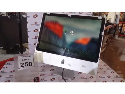 LOTE 250 - 01 IMAC APPLE. (NO ESTADO) ATENÇÃO! FAZER A VISITAÇÃO ANTES DE ARREMATAR, NÃO SABEMOS SE FUNCIONA, LEILÃO NÃO TEM GARANTIA E NEM DEVOLUÇÃO, SUJEITO A POSSÍVEIS AVARIAS VISÍVEIS/OCULTAS E/OU AUSÊNCIA DE COMPONENTES.