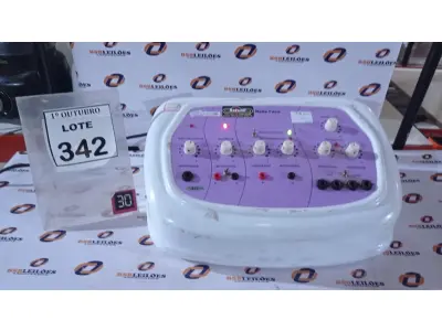 LOTE 342 - 01 APARELHO DE ALTA FREQUÊNCIA BELLE FACE MARCA ELETROBEL. (NO ESTADO) ATENÇÃO! FAZER A VISITAÇÃO ANTES DE ARREMATAR, NÃO SABEMOS SE FUNCIONA, LEILÃO NÃO TEM GARANTIA E NEM DEVOLUÇÃO, SUJEITO A POSSÍVEIS AVARIAS VISÍVEIS/OCULTAS E/OU AUSÊNCIA DE COMPONENTES