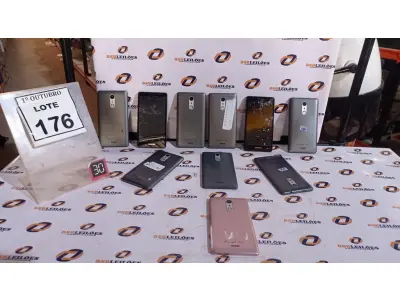 LOTE 176 - 10 CELULARES MARCA POSITIVO. (NO ESTADO) ATENÇÃO! FAZER A VISITAÇÃO ANTES DE ARREMATAR, NÃO SABEMOS SE FUNCIONA, LEILÃO NÃO TEM GARANTIA E NEM DEVOLUÇÃO, SUJEITO A POSSÍVEIS AVARIAS VISÍVEIS/OCULTAS E/OU AUSÊNCIA DE COMPONENTES