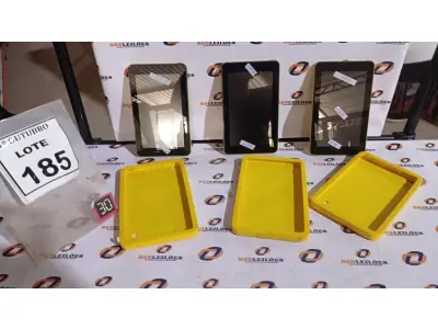LOTE 185 - 03 TABLETS MARCA CCE. (NO ESTADO) ATENÇÃO! FAZER A VISITAÇÃO ANTES DE ARREMATAR, NÃO SABEMOS SE FUNCIONA, LEILÃO NÃO TEM GARANTIA E NEM DEVOLUÇÃO, SUJEITO A POSSÍVEIS AVARIAS VISÍVEIS/OCULTAS E/OU AUSÊNCIA DE COMPONENTES.