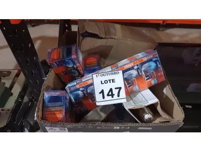 LOTE 147 - 01 LOTE COM VÁRIAS LÂMPADAS DE MARCAS DIVERSAS. (NO ESTADO) ATENÇÃO! FAZER A VISITAÇÃO ANTES DE ARREMATAR, NÃO SABEMOS SE FUNCIONA, LEILÃO NÃO TEM GARANTIA E NEM DEVOLUÇÃO, SUJEITO A POSSÍVEIS AVARIAS VISÍVEIS/OCULTAS E/OU AUSÊNCIA DE COMPONENTES.