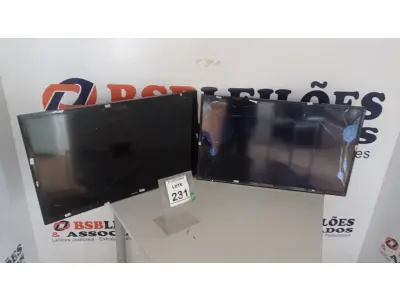 LOTE 231 - 02 TVS LCD 32’’ MARCAS SAMSUNG E PANASONIC. (NO ESTADO) ATENÇÃO! FAZER A VISITAÇÃO ANTES DE ARREMATAR, NÃO SABEMOS SE FUNCIONA, LEILÃO NÃO TEM GARANTIA E NEM DEVOLUÇÃO, SUJEITO A POSSÍVEIS AVARIAS VISÍVEIS/OCULTAS E/OU AUSÊNCIA DE COMPONENTES.