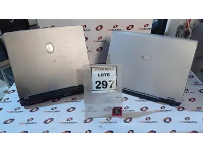 LOTE 297 - 02 NOTEBOOKS MARCAS ACER E AMZON PC. (NO ESTADO) ATENÇÃO! FAZER A VISITAÇÃO ANTES DE ARREMATAR, NÃO SABEMOS SE FUNCIONA, LEILÃO NÃO TEM GARANTIA E NEM DEVOLUÇÃO, SUJEITO A POSSÍVEIS AVARIAS VISÍVEIS/OCULTAS E/OU AUSÊNCIA DE COMPONENTES.