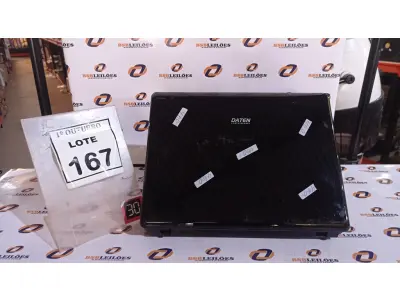 LOTE 167 - 01 NOTEBOOK MARCA DATEN. (NO ESTADO) ATENÇÃO! FAZER A VISITAÇÃO ANTES DE ARREMATAR, NÃO SABEMOS SE FUNCIONA, LEILÃO NÃO TEM GARANTIA E NEM DEVOLUÇÃO, SUJEITO A POSSÍVEIS AVARIAS VISÍVEIS/OCULTAS E/OU AUSÊNCIA DE COMPONENTES.