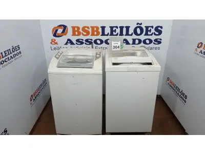 LOTE 364 - 01 MÁQUINA DE LAVAR 12KG 220V MARCA BRASTEMP E 01 MÁQUINA DE LAVAR 05KG 220V MARCA BRASTEMP. (NO ESTADO) ATENÇÃO! FAZER A VISITAÇÃO ANTES DE ARREMATAR, NÃO SABEMOS SE FUNCIONA, LEILÃO NÃO TEM GARANTIA E NEM DEVOLUÇÃO, SUJEITO A POSSÍVEIS AVARIAS VISÍVEIS/OCULTAS E/OU AUSÊNCIA DE COMPONENTES.
