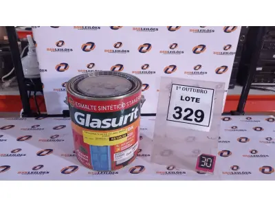 LOTE 329 - 01 LATA DE ESMALTE SINTÉTICO COM 3,6L NA COR BRILHANTE AZUL FRANÇA MARCA GLASURIT. (NO ESTADO) ATENÇÃO! FAZER A VISITAÇÃO ANTES DE ARREMATAR, NÃO SABEMOS SE FUNCIONA, LEILÃO NÃO TEM GARANTIA E NEM DEVOLUÇÃO, SUJEITO A POSSÍVEIS AVARIAS VISÍVEIS/OCULTAS E/OU AUSÊNCIA DE COMPONENTES.
