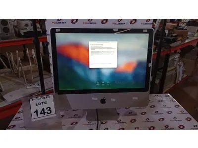 LOTE 143 - 01 IMAC APPLE. (NO ESTADO) ATENÇÃO! FAZER A VISITAÇÃO ANTES DE ARREMATAR, NÃO SABEMOS SE FUNCIONA, LEILÃO NÃO TEM GARANTIA E NEM DEVOLUÇÃO, SUJEITO A POSSÍVEIS AVARIAS VISÍVEIS/OCULTAS E/OU AUSÊNCIA DE COMPONENTES.