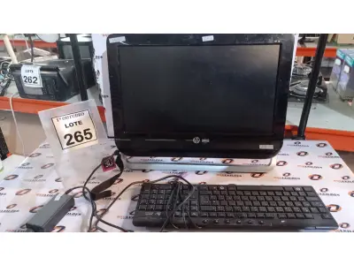 LOTE 265 - 01 ALL IN ONE MARCA HP. (NO ESTADO) ATENÇÃO! FAZER A VISITAÇÃO ANTES DE ARREMATAR, NÃO SABEMOS SE FUNCIONA, LEILÃO NÃO TEM GARANTIA E NEM DEVOLUÇÃO, SUJEITO A POSSÍVEIS AVARIAS VISÍVEIS/OCULTAS E/OU AUSÊNCIA DE COMPONENTES