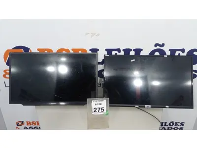 LOTE 275 - 02 TVS LCD 32’’ MARCAS SEMP TCL E SONY. (NO ESTADO) ATENÇÃO! FAZER A VISITAÇÃO ANTES DE ARREMATAR, NÃO SABEMOS SE FUNCIONA, LEILÃO NÃO TEM GARANTIA E NEM DEVOLUÇÃO, SUJEITO A POSSÍVEIS AVARIAS VISÍVEIS/OCULTAS E/OU AUSÊNCIA DE COMPONENTES.