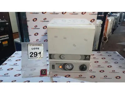 LOTE 291 - 01 ESTUFA DE ESTERILIZAÇÃO E SECAGEM. (NO ESTADO) ATENÇÃO! FAZER A VISITAÇÃO ANTES DE ARREMATAR, NÃO SABEMOS SE FUNCIONA, LEILÃO NÃO TEM GARANTIA E NEM DEVOLUÇÃO, SUJEITO A POSSÍVEIS AVARIAS VISÍVEIS/OCULTAS E/OU AUSÊNCIA DE COMPONENTES.