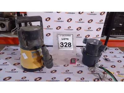 LOTE 328 - 01 AQUECEDOR DE HIDROMASSAGEM E 01 BOMBA SUBMERSÍVEL. (NO ESTADO) ATENÇÃO! FAZER A VISITAÇÃO ANTES DE ARREMATAR, NÃO SABEMOS SE FUNCIONA, LEILÃO NÃO TEM GARANTIA E NEM DEVOLUÇÃO, SUJEITO A POSSÍVEIS AVARIAS VISÍVEIS/OCULTAS E/OU AUSÊNCIA DE COMPONENTES.