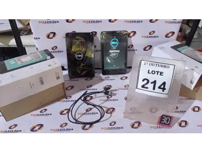 LOTE 214 - 02 TABLETS MODELO VENUE 7 16GB TELA HD 7’’ MARCA DELL. (NO ESTADO) ATENÇÃO! FAZER A VISITAÇÃO ANTES DE ARREMATAR, NÃO SABEMOS SE FUNCIONA, LEILÃO NÃO TEM GARANTIA E NEM DEVOLUÇÃO, SUJEITO A POSSÍVEIS AVARIAS VISÍVEIS/OCULTAS E/OU AUSÊNCIA DE COMPONENTES.