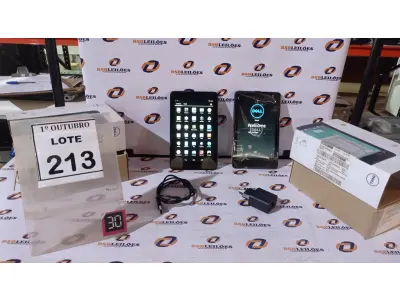 LOTE 213 - 02 TABLETS MODELO VENUE 7 16GB TELA HD 7’’ MARCA DELL. (NO ESTADO) ATENÇÃO! FAZER A VISITAÇÃO ANTES DE ARREMATAR, NÃO SABEMOS SE FUNCIONA, LEILÃO NÃO TEM GARANTIA E NEM DEVOLUÇÃO, SUJEITO A POSSÍVEIS AVARIAS VISÍVEIS/OCULTAS E/OU AUSÊNCIA DE COMPONENTES.