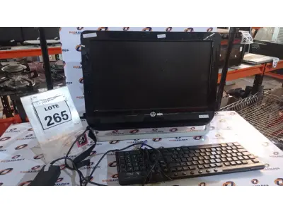 LOTE 265 - 01 ALL IN ONE MARCA HP. (NO ESTADO) ATENÇÃO! FAZER A VISITAÇÃO ANTES DE ARREMATAR, NÃO SABEMOS SE FUNCIONA, LEILÃO NÃO TEM GARANTIA E NEM DEVOLUÇÃO, SUJEITO A POSSÍVEIS AVARIAS VISÍVEIS/OCULTAS E/OU AUSÊNCIA DE COMPONENTES